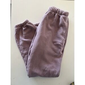 Madhappy Classic Fleece Sweatpants Dusty Rose Purple Womens M Heavyweight Cotton